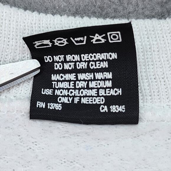 VTG 90s Christmas Sweatshirt Adult XL Noel Bunny Reindeer Bear Graphic Holiday - Picture 14 of 14